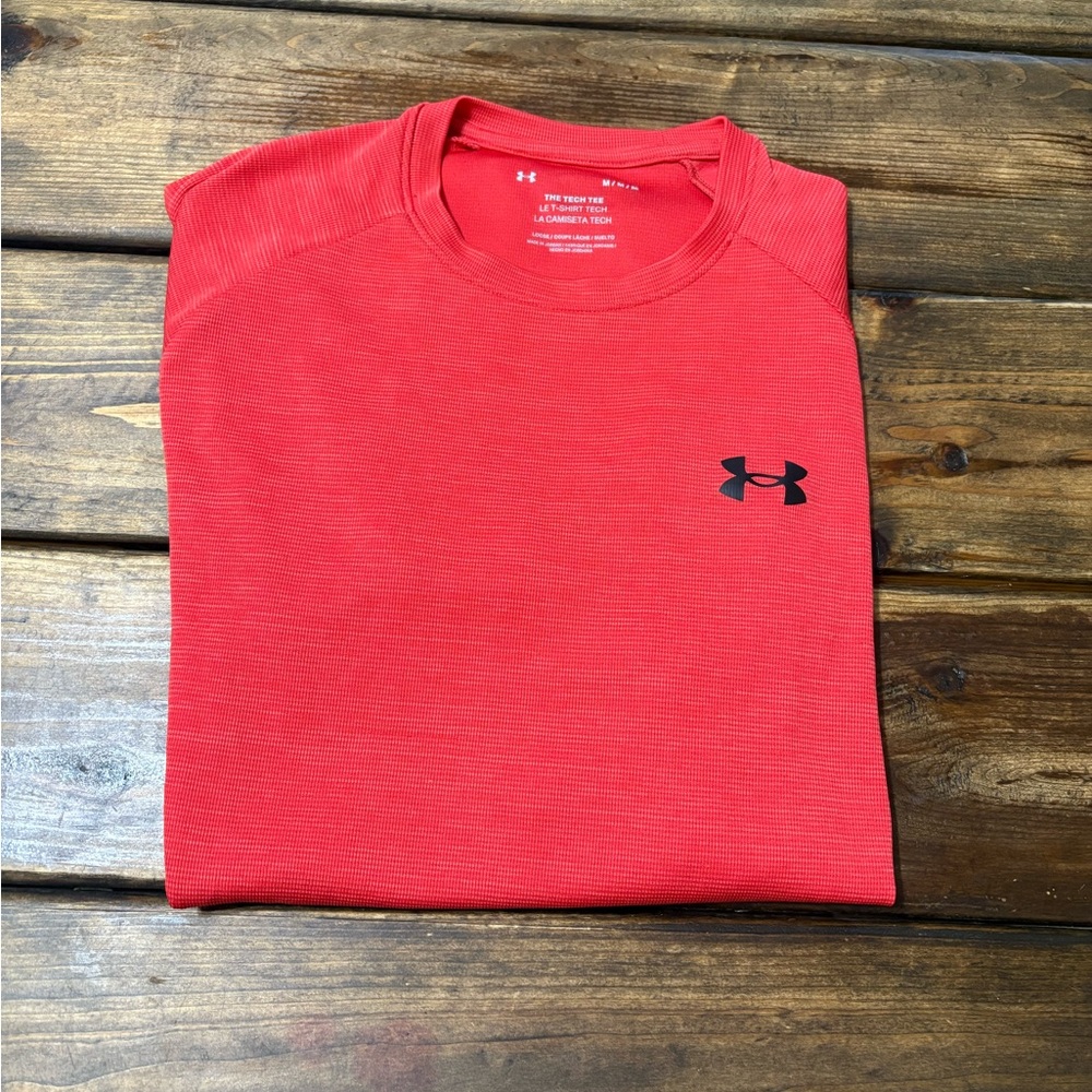 Under Armour Tech 2.0 Fire and Black Short Sleeve Tee